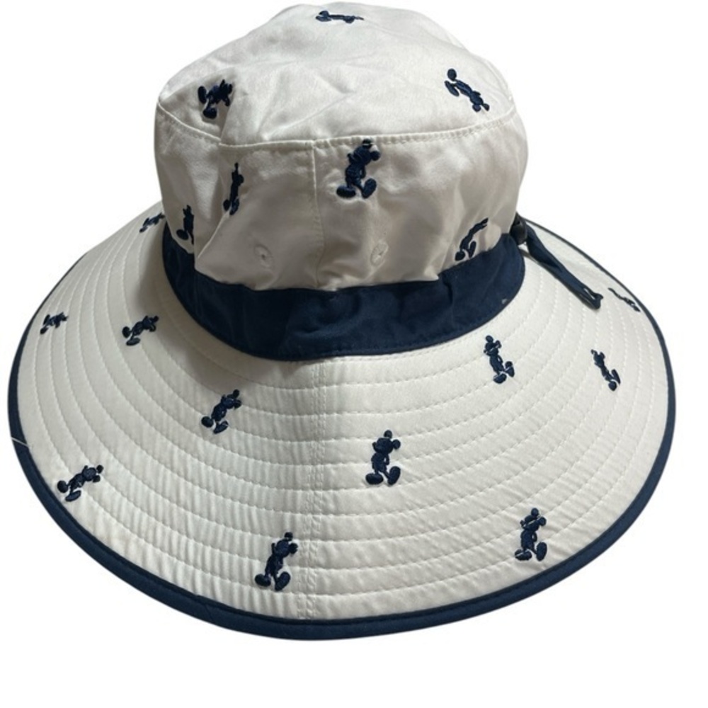 Walt Disney World Parks Adult Navy and White Bucket Hat